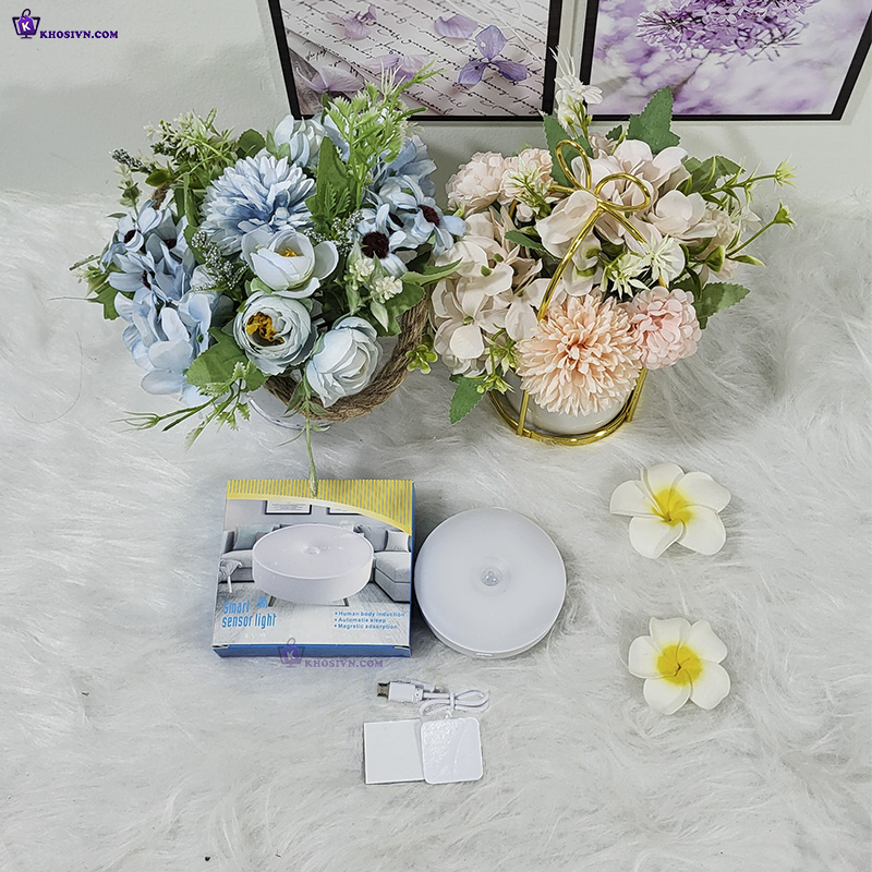 Đèn Cảm Biến Chuyển Động Treo Gắn Tường Cầu Thang Tủ Quần Áo Đèn LED Pin Sạc USB YD-01