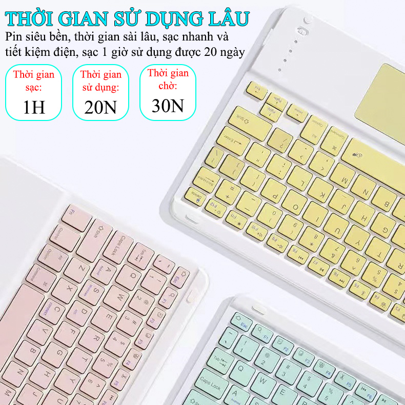 Bàn Phím Buetooth Không Dây Cảm Ứng Cho Android Tablet IOS Có Touchpad - Z15