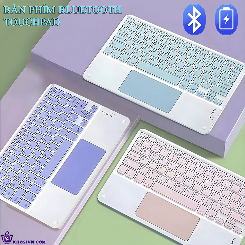 Bàn Phím Buetooth Không Dây Cảm Ứng Cho Android Tablet IOS Có Touchpad Z15