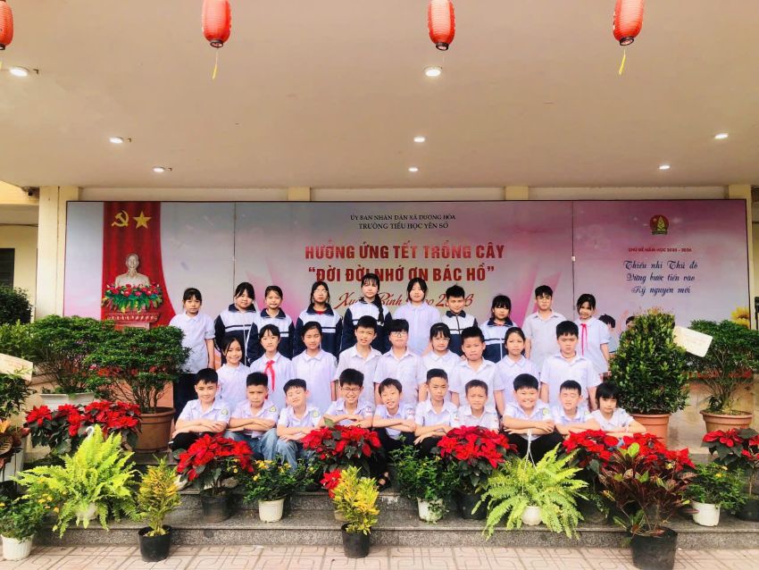 BÀI TRUYỀN THÔNG VỀ TẾT TRỒNG CÂY TRƯỜNG TIỂU HỌC YÊN SỞ