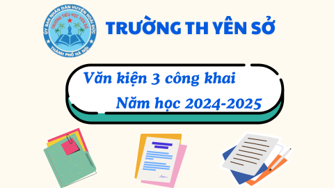 VĂN KIỆN CÔNG KHAI NĂM HỌC 2023-2024