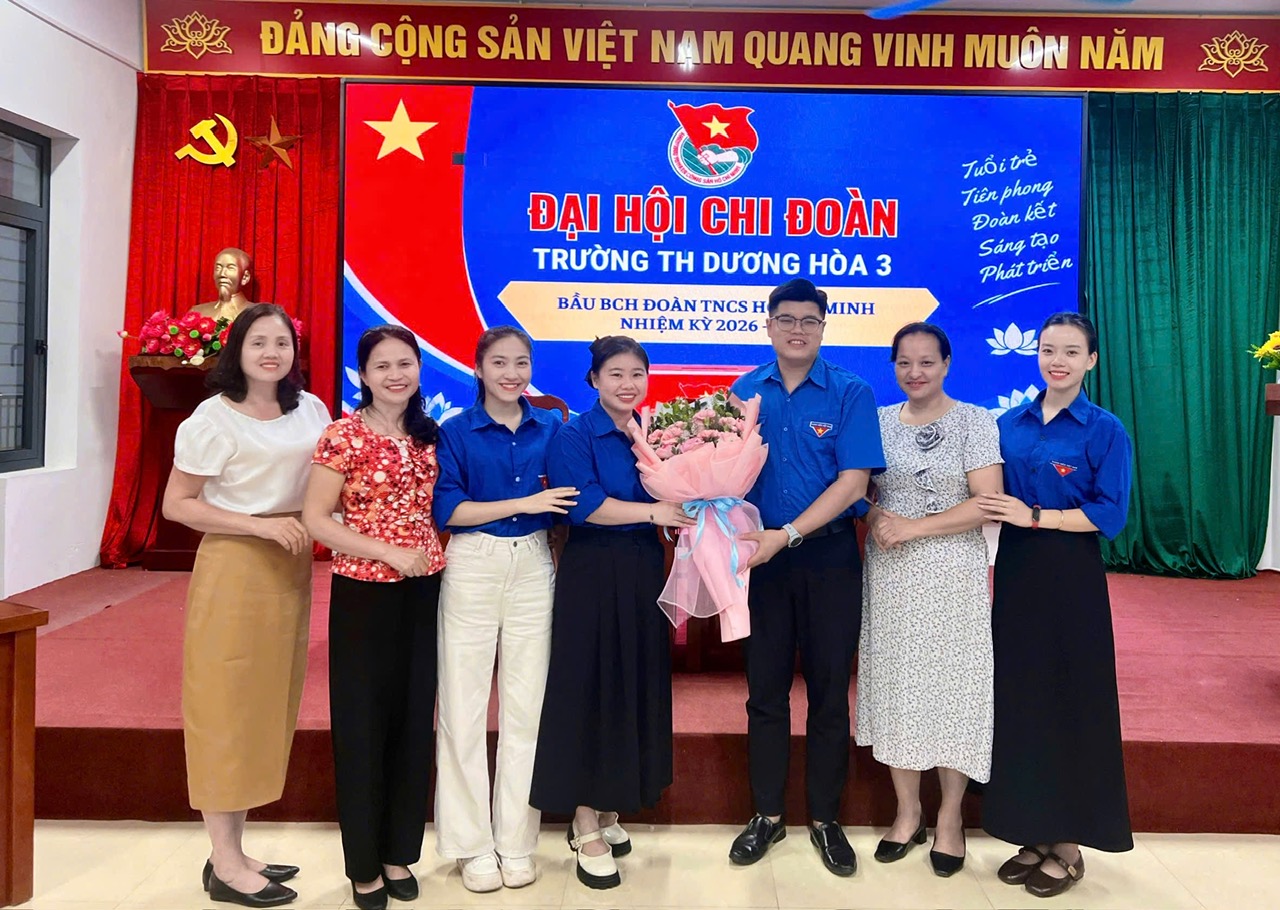ĐẠI HỘI CHI ĐOÀN TRƯỜNG TIỂU HỌC DƯƠNG HOÀ 3 (NHIỆM KỲ 2026 – 2027) ĐOÀN KẾT – TIÊN PHONG – SÁNG TẠO – TRÁCH NHIỆM
