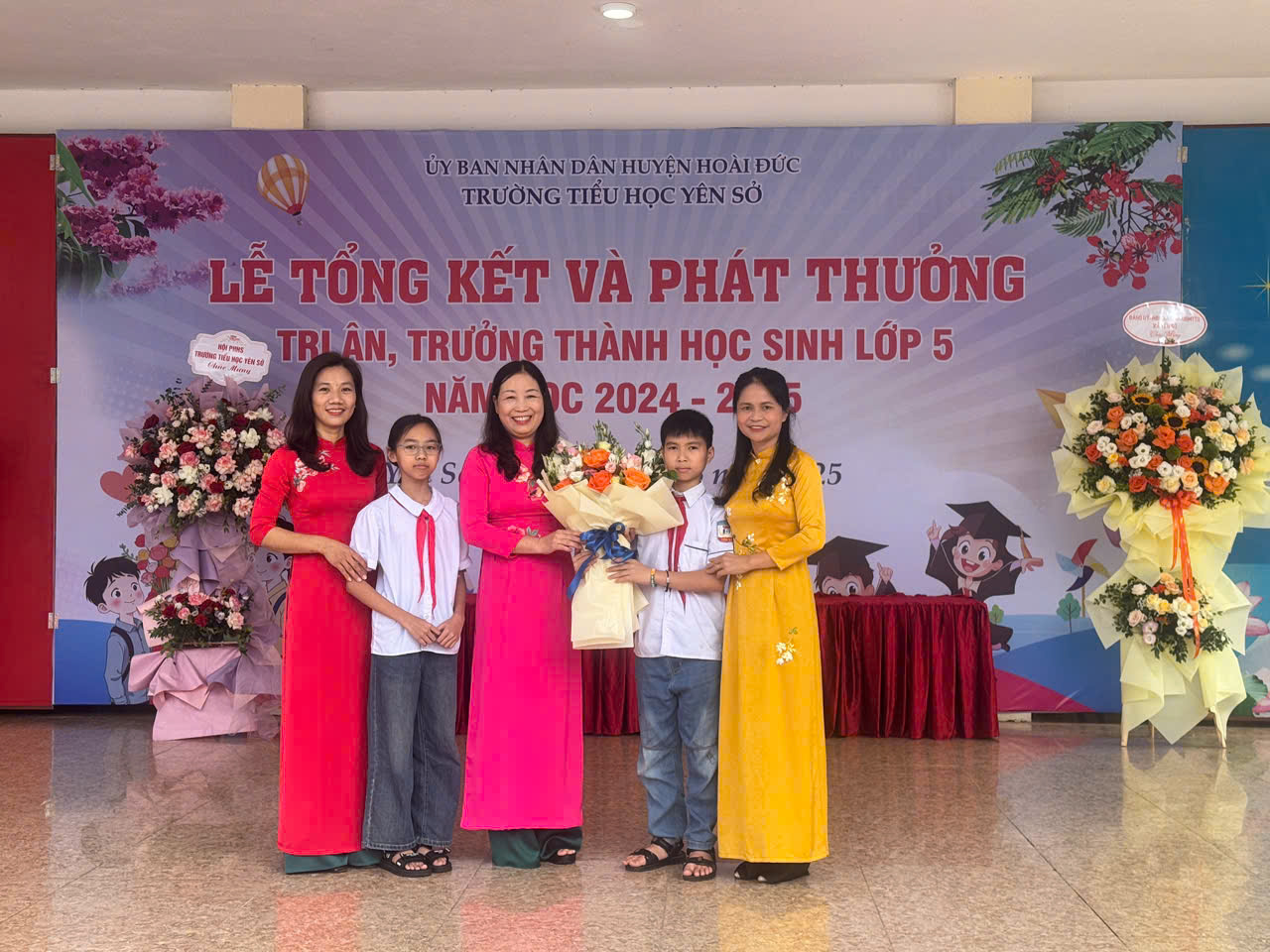 LỄ TRI ÂN THẦY CÔ GIÁO VÀ TRƯỞNG THÀNH CHO HỌC SINH KHỐI 5