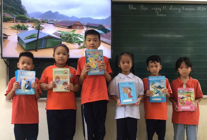 Trường TH Yên Sở - Gom yêu thương hướng về Miền bắc