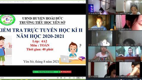 Trường Tiểu học Yên Sở tổ chức thành công kì thi trực tuyến cho học sinh toàn trường. Trường Tiểu học Yên Sở tổ chức thành công kì thi trực tuyến cho học sinh toàn trường.