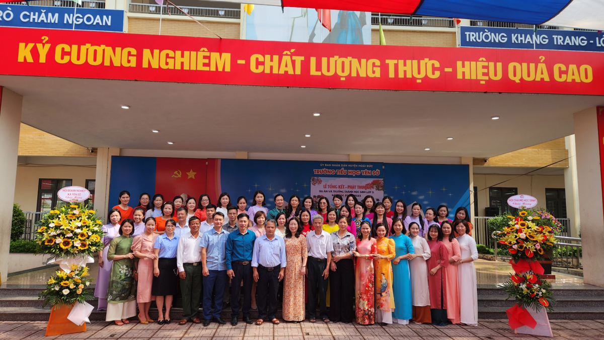 Trường TH Yên Sở long trọng tổ chức lễ tổng kết, phát thưởng năm học 2022 - 2023, tri ân và trưởng thành cho học sinh lớp 5