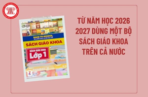 Quyết định bộ sách giáo khoa giáo dục phố thông sử dụng thống nhất toàn quốc