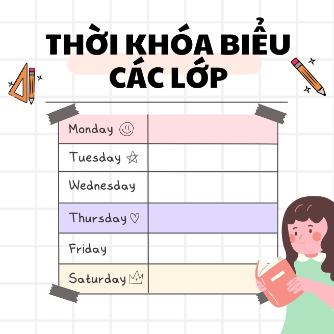 Thời khóa biểu các lớp