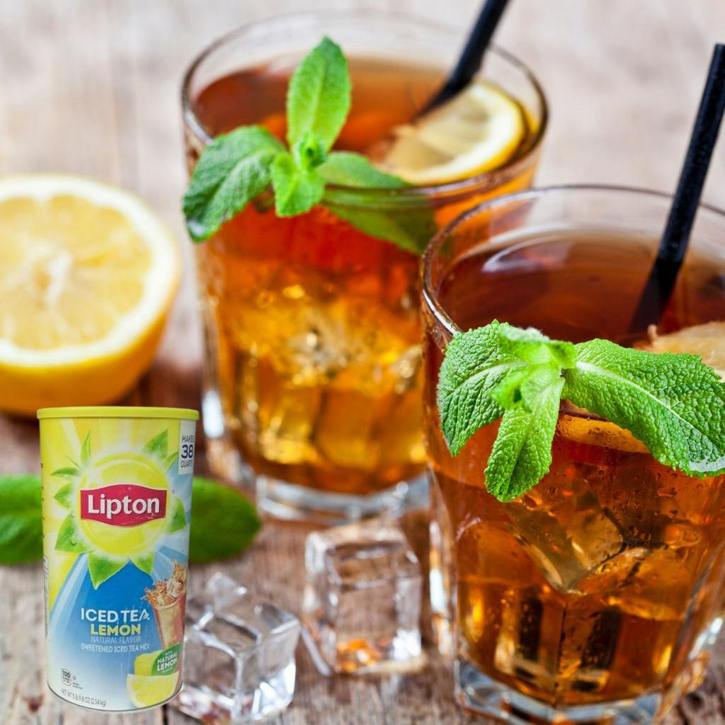 Trà lipton chanh iced tea lemon 2.54kg - SWOT review hàng Mỹ