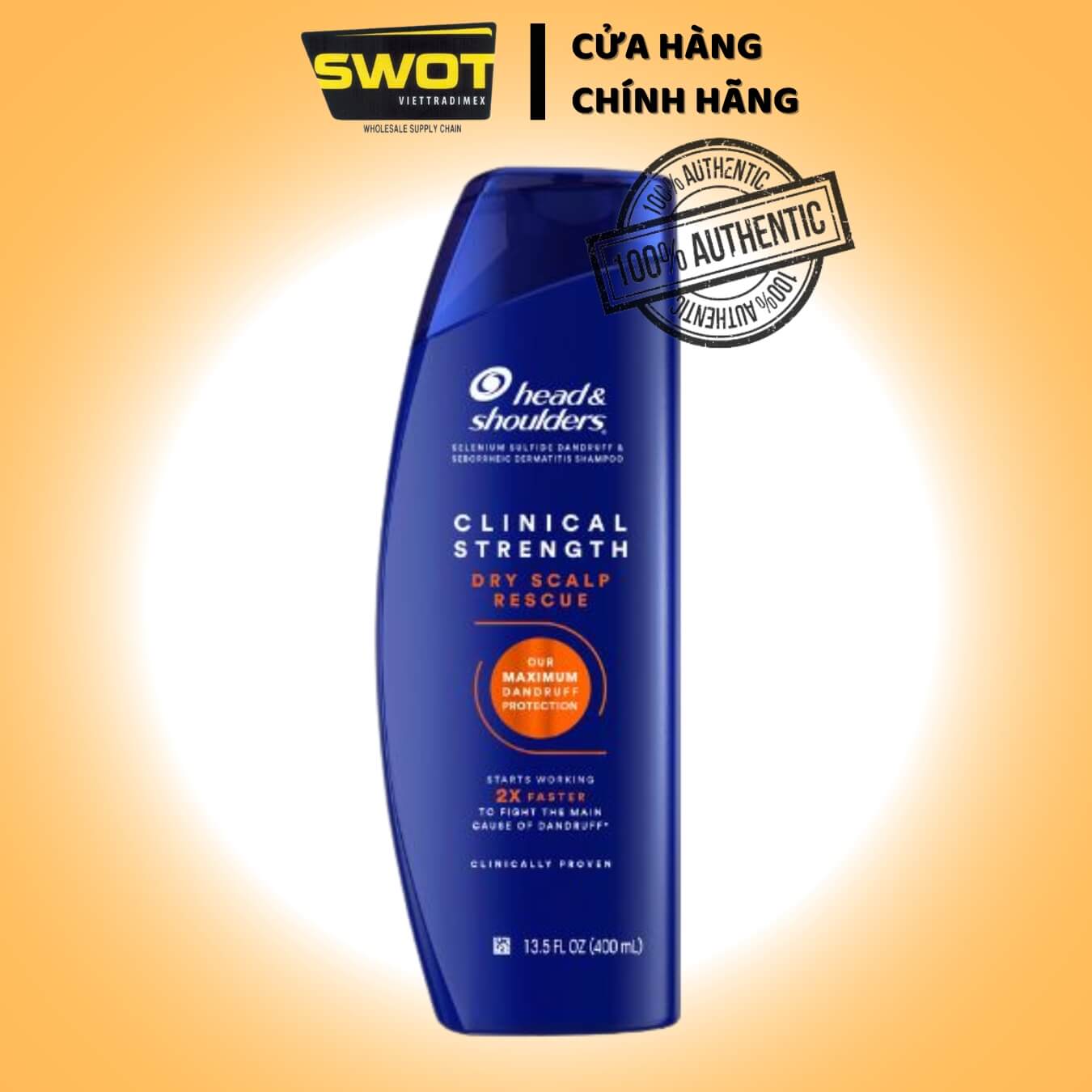 Dầu gội Head & Shoulder Mỹ Clinical Strength 400ml, Dầu gội sạch diệt sạch gàu, dưỡng tóc chắc khỏe