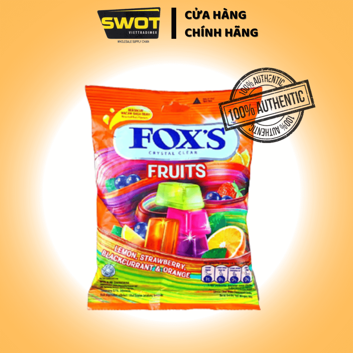 Kẹo trái cây Fox's nhiều vị, kẹo trái cây tự nhiên, an toàn sức khỏe, kẹo thơm, chua ngọt tự nhiên - SWOT