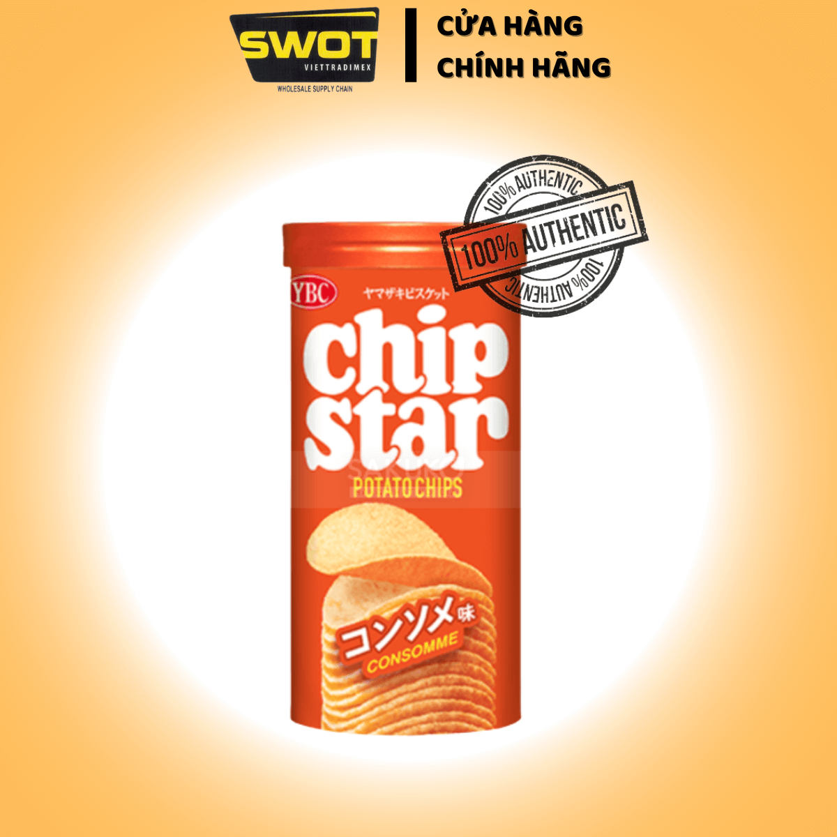 Bánh khoai tây CHIPSTAR Nhật 45g, Bánh khoai tây Nhật giòn tan thơm ngon đặc biệt, ăn vặt siêu ngon - SWOT