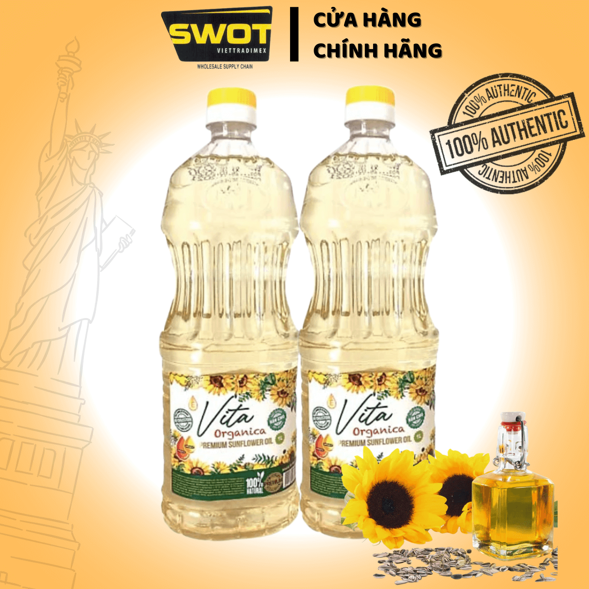 Dầu Ăn VITA ORGANICA của Nga, được chiết xuất từ hạt hướng dương hoàn toàn tự nhiên, tốt cho tim mạch và hệ tiêu hóa, phù hợp với các chế độ ăn, mặn hoặc ăn chay đều được -SWOT