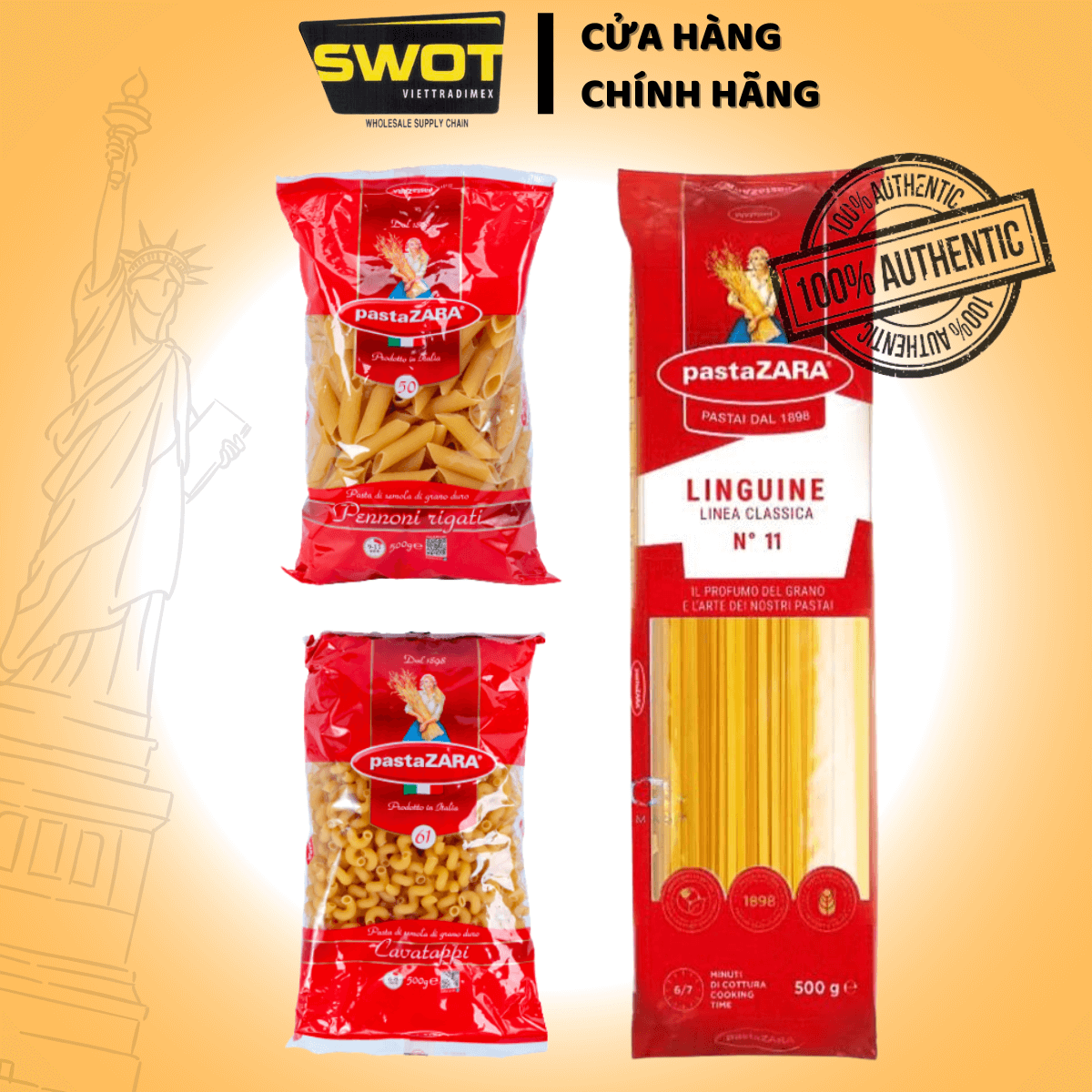 Nui Mì Ý các loại của ITALY, được làm từ lúa mì chọn lọc, giữ độ dai tự nhiên và dễ chế biến, chuẩn hương vị ẩm thực Châu Âu - SWOT