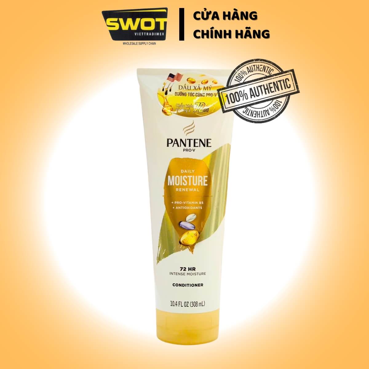 Dầu gội xả Pantene Mỹ nhiều loại, nuôi dưỡng & ngăn rụng tóc, mượt mà óng ả cả ngày - SWOT