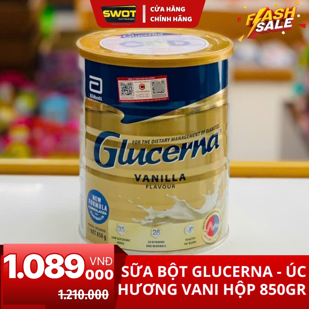 SỮA BỘT GLUCERNA ÚC- LON 850GR