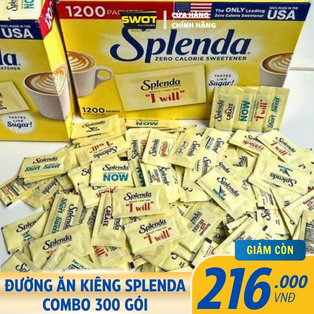 ĐƯỜNG ĂN KIÊNG SPLENDA CỦA MỸ - COMBO 300 GÓI