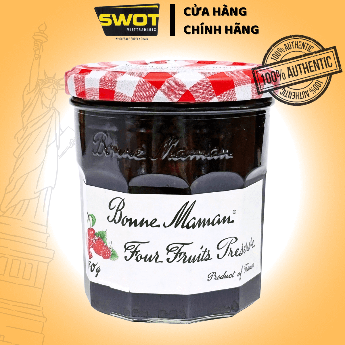 Mứt Bonne Maman các loại của Pháp, mang đến mứt trái cây cao cấp của Pháp, không chất bảo quản, giữ trọn vị tươi ngon, lựa chọn hoàn hỏa cho bữa ăn lành mạnh - SWOT