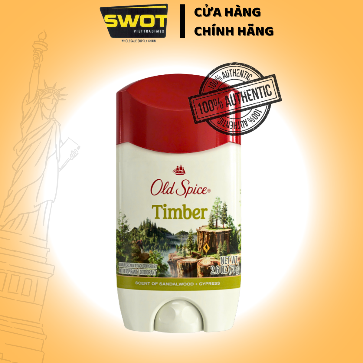 Lăn khử mùi Old Spice Mỹ nhiều mùi, dạng sáp khử mùi đến 48h, hương dễ chịu không ố vàng - SWOT