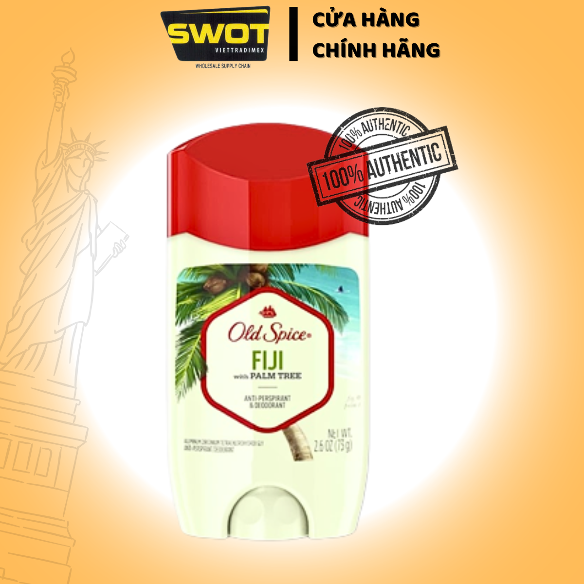 Lăn khử mùi Old Spice Mỹ nhiều mùi, dạng sáp khử mùi đến 48h, hương dễ chịu không ố vàng - SWOT