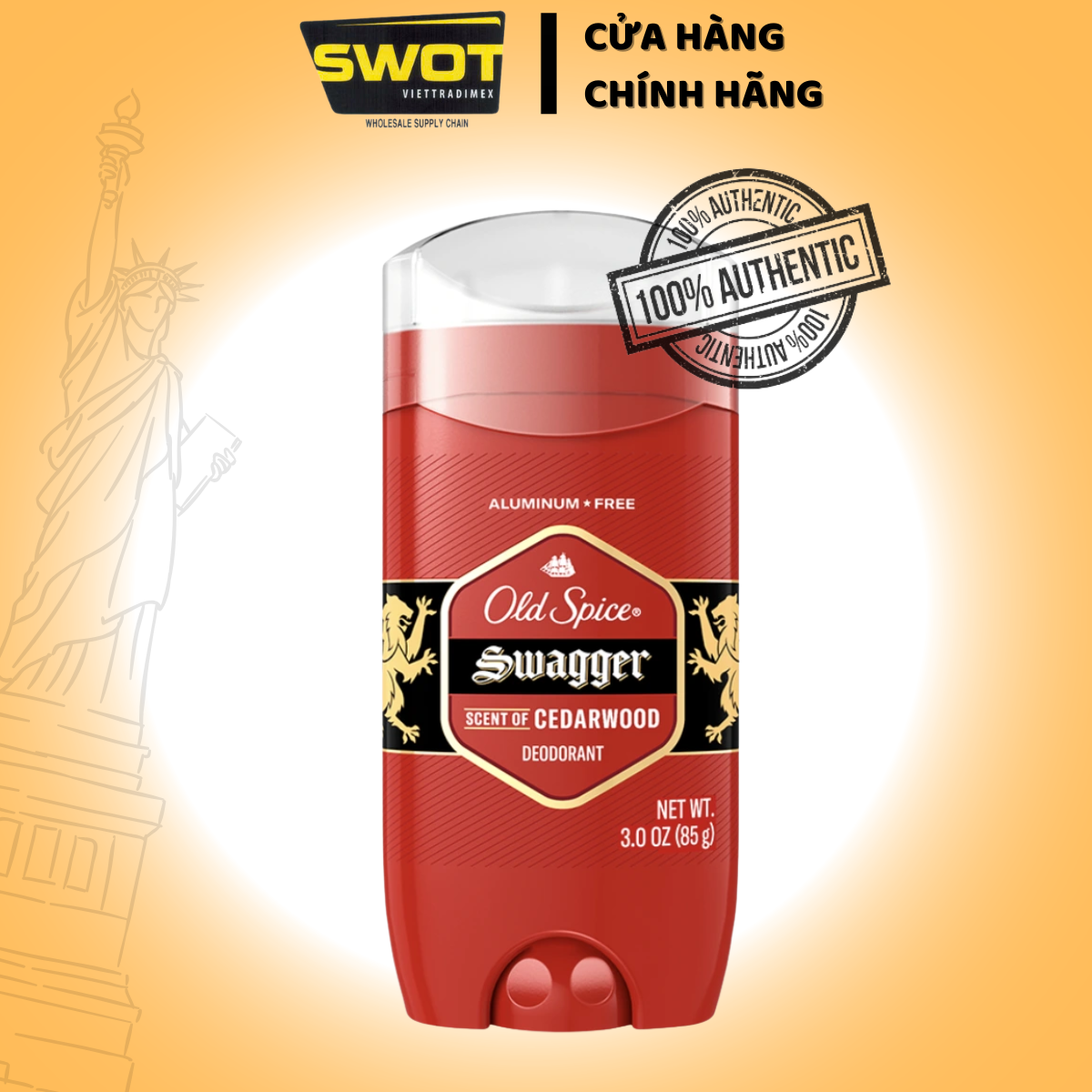 Lăn khử mùi Old Spice Mỹ nhiều mùi, dạng sáp khử mùi đến 48h, hương dễ chịu không ố vàng - SWOT