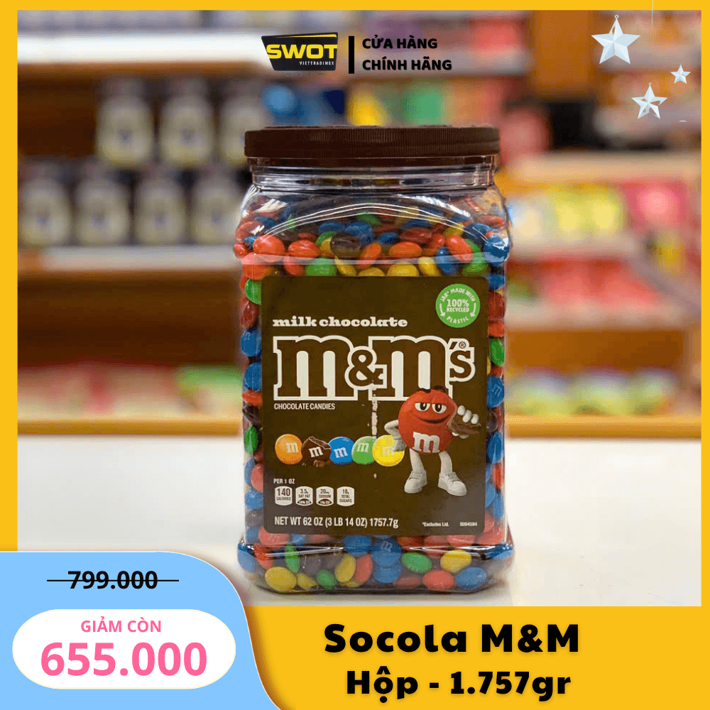SOCOLA M&M - HỘP 1.757GR