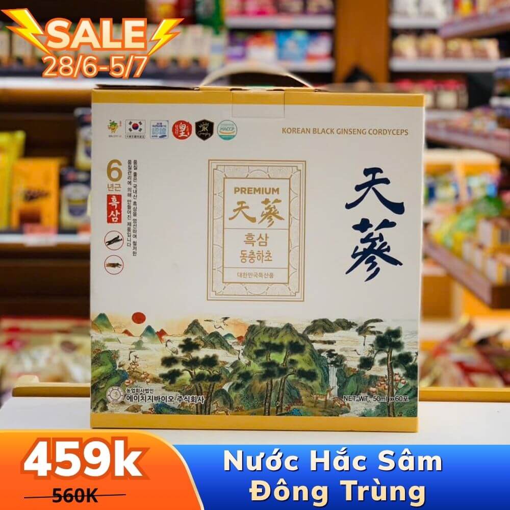 NƯỚC HẮC SÂM ĐÔNG TRÙNG