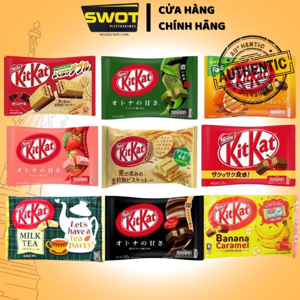 Bánh xốp KITKAT Nhật nhiều vị, Bánh xốp giòn thơm kết giữa socola và nhiều vị đặc biệt siêu ngon