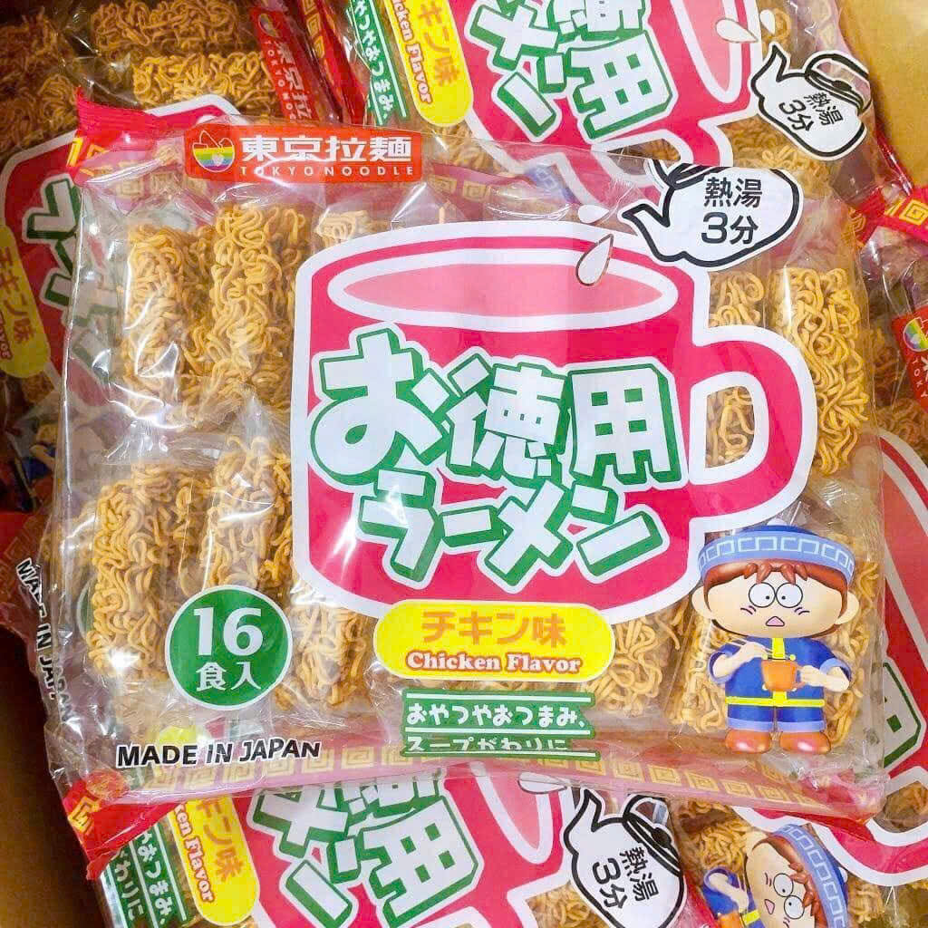 MÌ ĂN LIỀN TOKYO NOODLE 16 GÓI CỦA NHẬT BẢN - phù hợp với các mẹ không muốn cho bé tiếp xúc sớm với quá nhiều gia vị từ Bé -