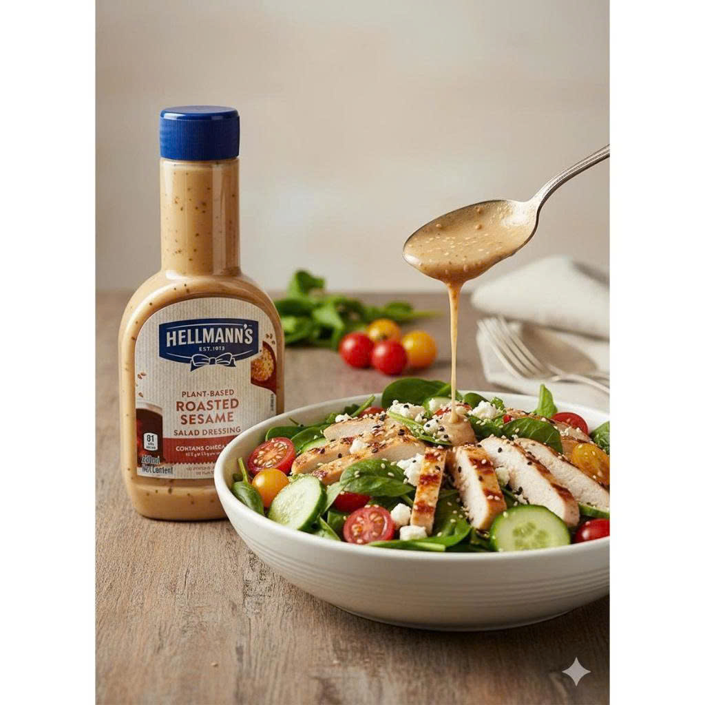SỐT SALAD HELLMANN’S MÈ RANG /THOUSAND ISLAND, vị béo mịn đặc trưng, lựa chọn hoàn hảo cho salad, sandwich, các món chiên... phù hợp trong các bữa ăn gia đình - SWOT