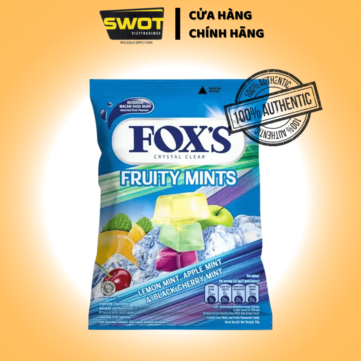 Kẹo trái cây Fox's nhiều vị, kẹo trái cây tự nhiên, an toàn sức khỏe, kẹo thơm, chua ngọt tự nhiên - SWOT