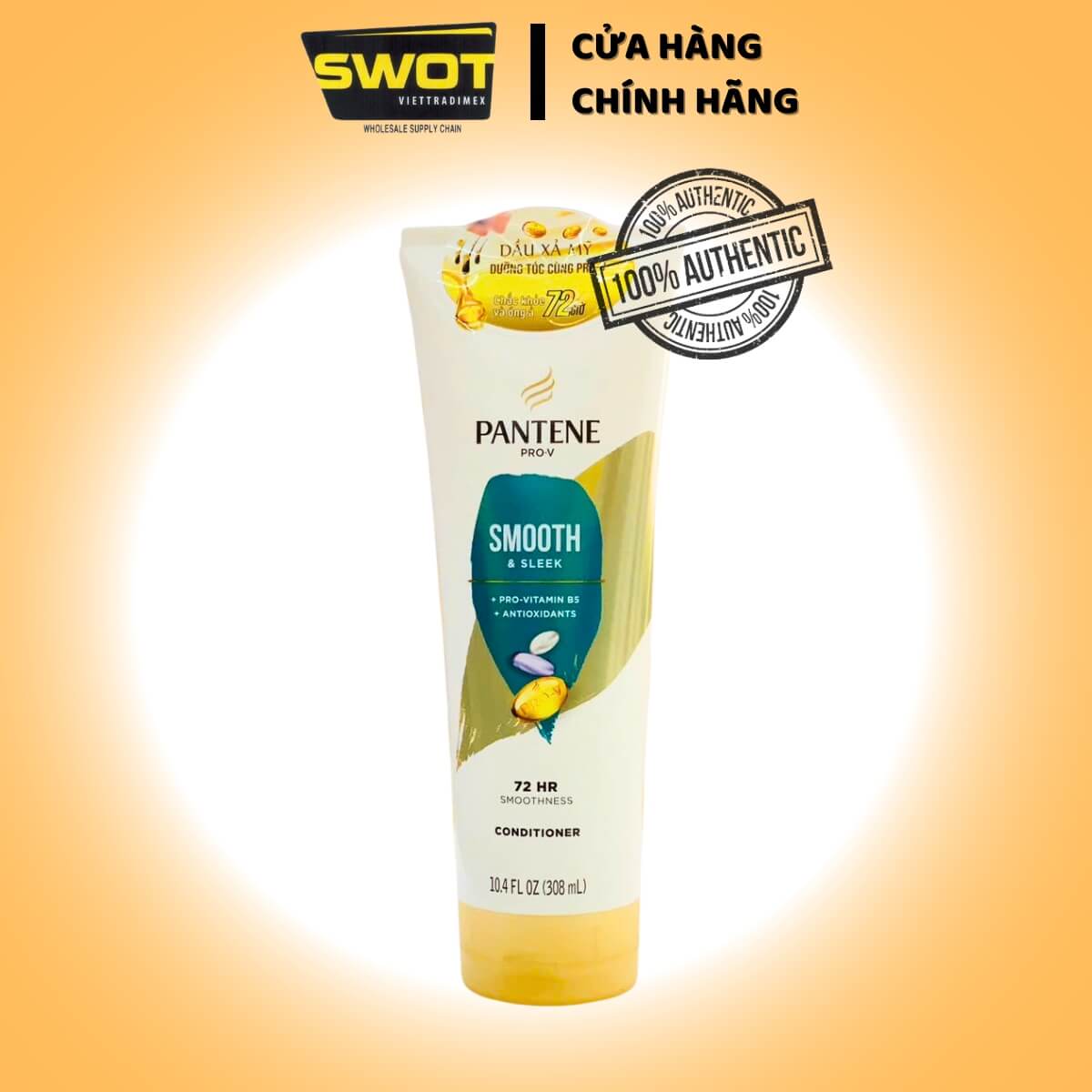 Dầu gội xả Pantene Mỹ nhiều loại, nuôi dưỡng & ngăn rụng tóc, mượt mà óng ả cả ngày - SWOT