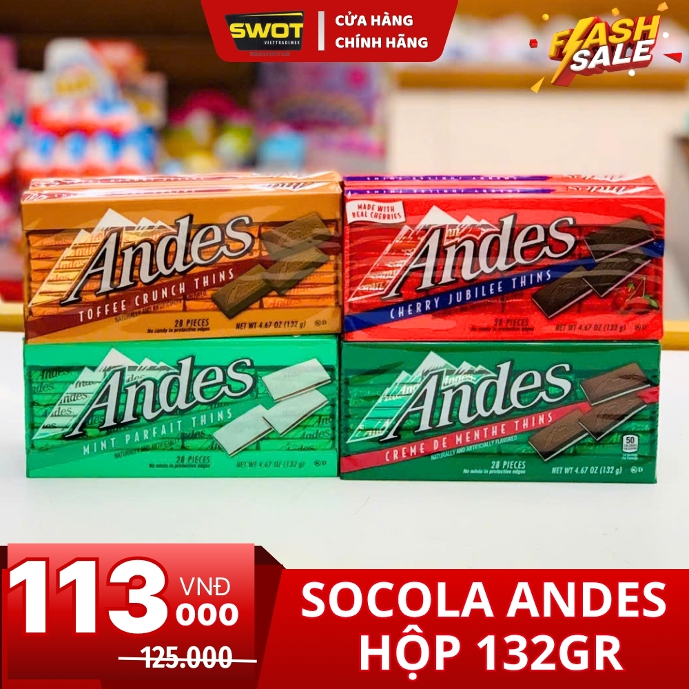 SOCOLA ANDES BẠC HÀ - HỘP 132GR