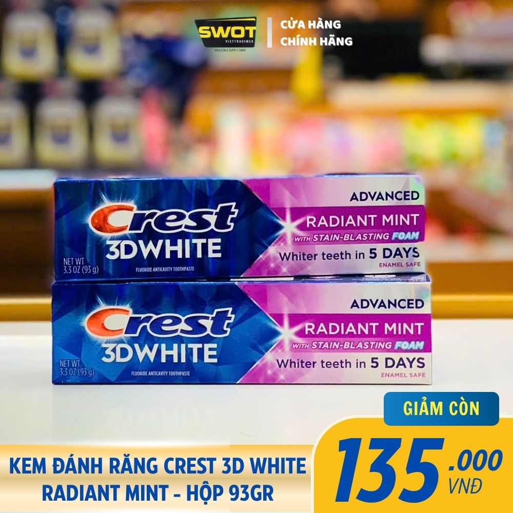 KEM ĐÁNH RĂNG CREST CỦA MỸ - TUÝP 93GR