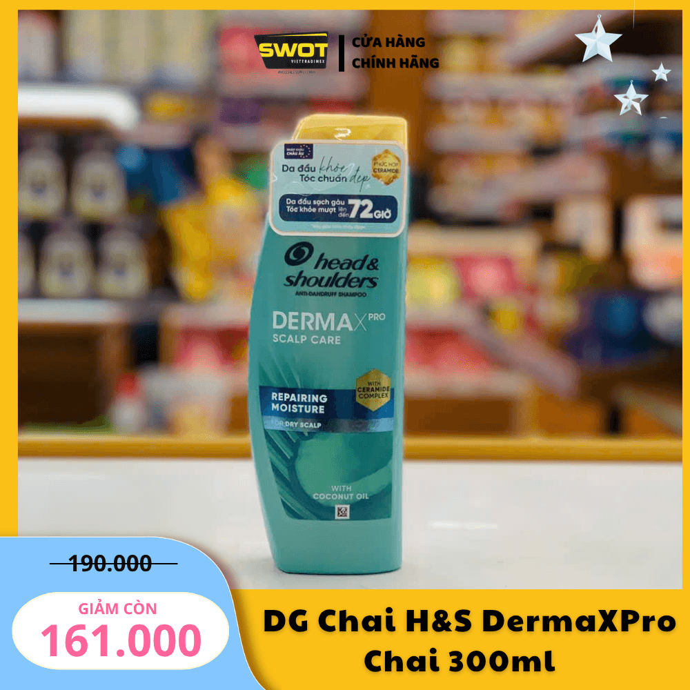 DẦU GỘI HEAD&SHOULDERS DERMAXPRO - CHAI 300ML