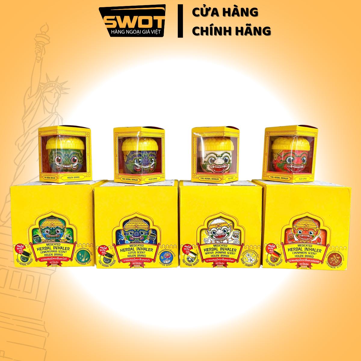 Ống Hít Thảo Dược Thái Lan 35gr 4 mùi hương