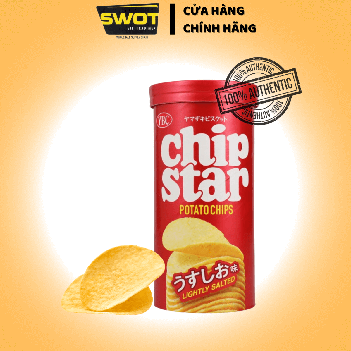 Bánh khoai tây CHIPSTAR Nhật 45g, Bánh khoai tây Nhật giòn tan thơm ngon đặc biệt, ăn vặt siêu ngon - SWOT