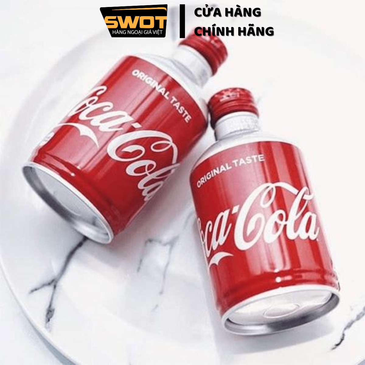 Thùng 24 lon Nước ngọt Coca Cola Nhật nắp vặn 300ml, chính hãng Nhật Bản, thơm ngon đậm vị