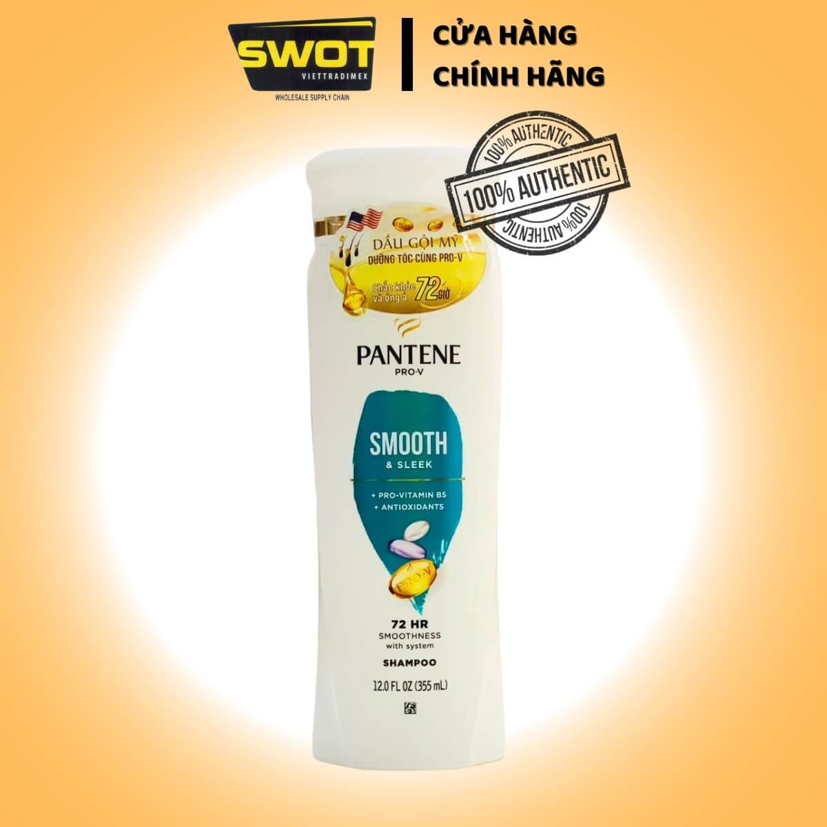 Dầu gội xả Pantene Mỹ nhiều loại, nuôi dưỡng & ngăn rụng tóc, mượt mà óng ả cả ngày - SWOT