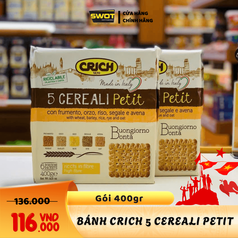 BÁNH CRICH NGỦ CỐC 5 LOẠI HẠT