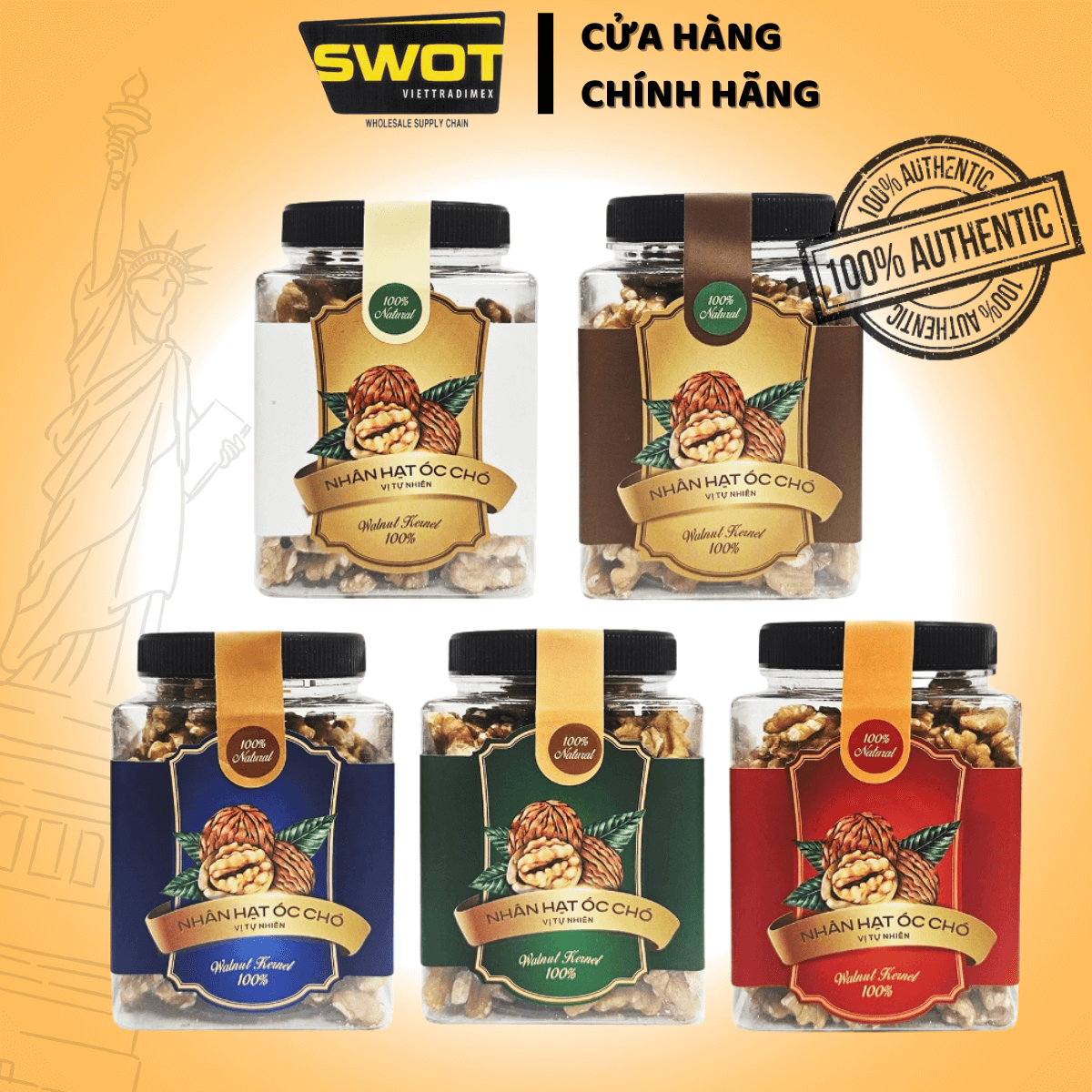 Hạt Khô Các Loại nhập khẩu chính hãng, nguyên liệu được làm hoàn toàn từ thiên nhiên, không gia vị, ít calo, phù hợp với người ăn kiêng. Thiết kế đẹp mắt dùng làm quà tặng, quà biếu cho gia đình người thân - SWOT