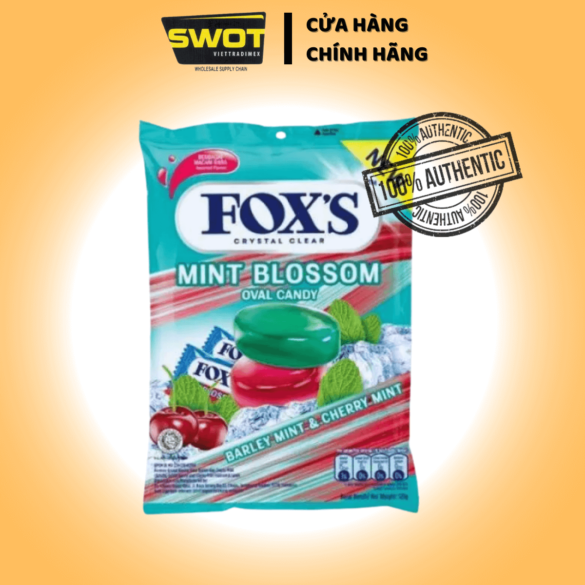 Kẹo trái cây Fox's nhiều vị, kẹo trái cây tự nhiên, an toàn sức khỏe, kẹo thơm, chua ngọt tự nhiên - SWOT