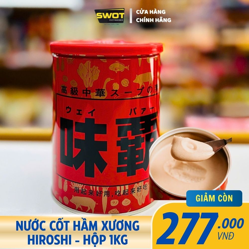 NƯỚC CỐT HẦM XƯƠNG HIROSHI NHẬT - HỘP 1KG
