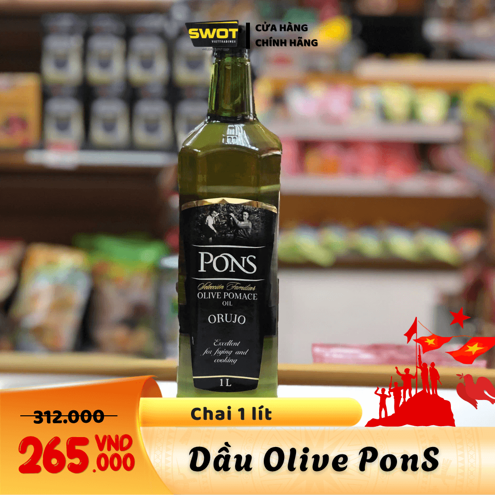 DẦU OLIVE PONS - CHAI 1 LÍT