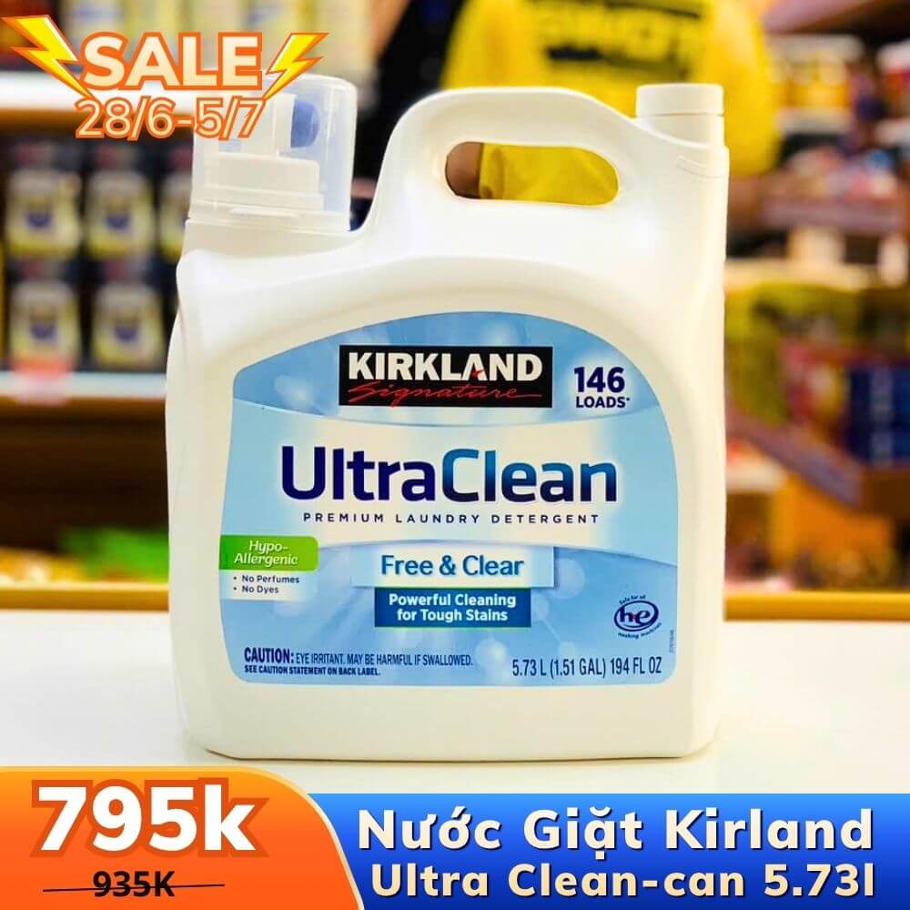 NƯỚC GIẶT KIRKLAND - MỸ - CAN 5.73 LÍT