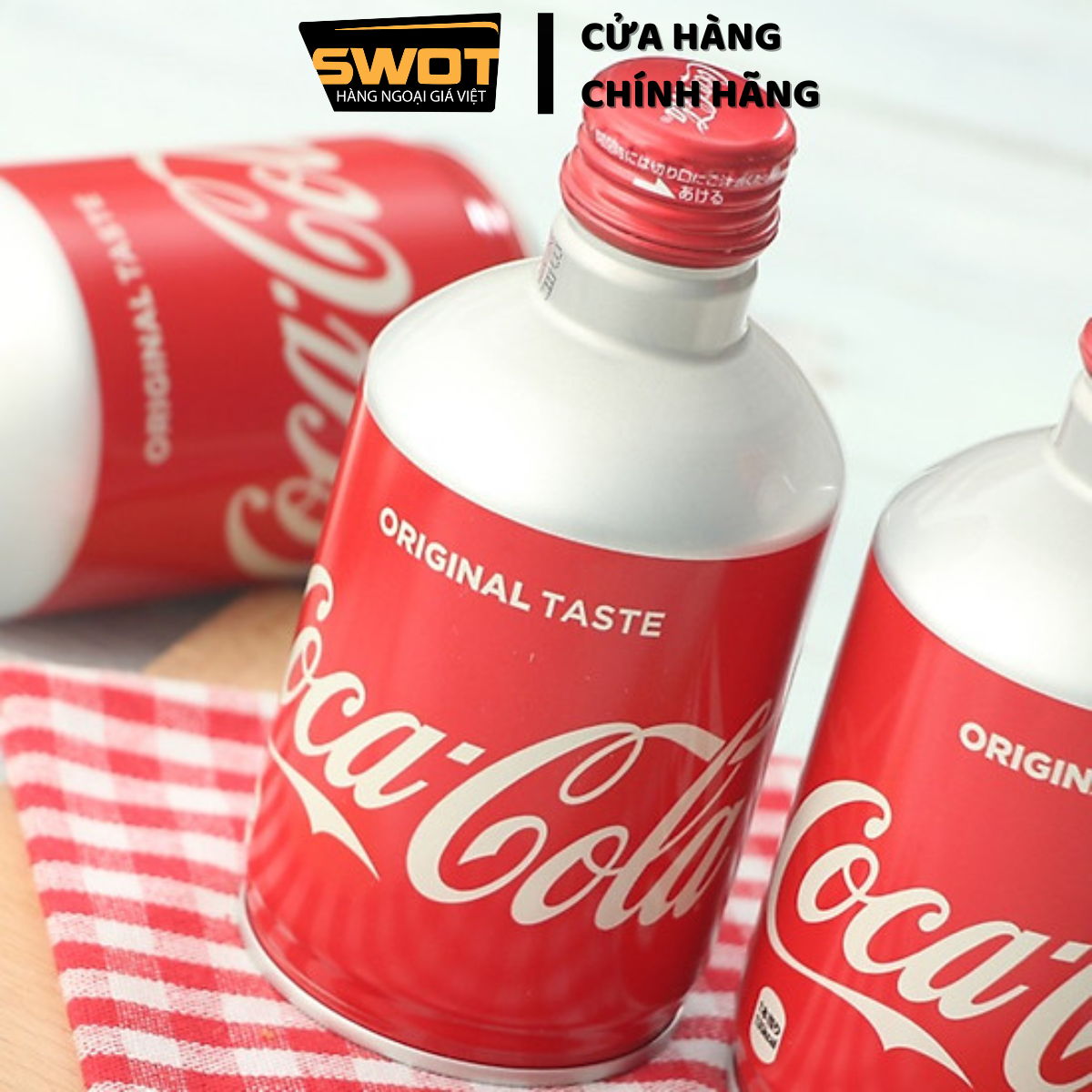 Thùng 24 lon Nước ngọt Coca Cola Nhật nắp vặn 300ml, chính hãng Nhật Bản, thơm ngon đậm vị