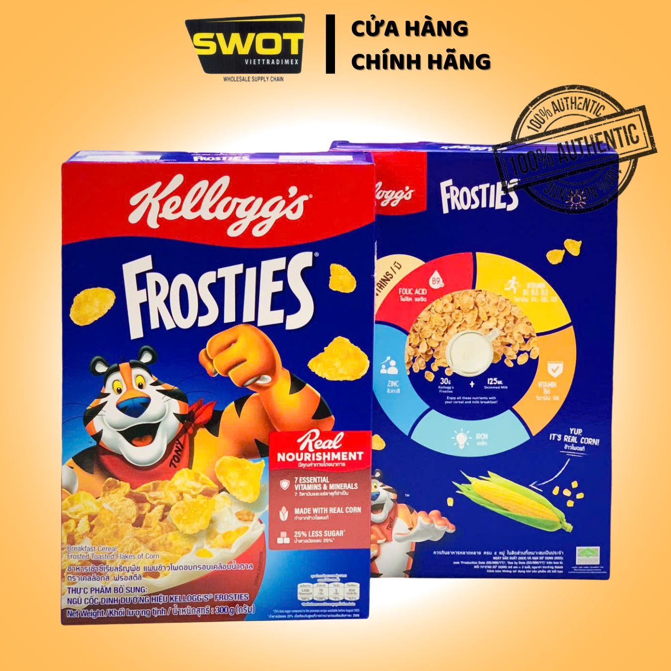NGŨ CỐC ĂN SÁNG KELLOGG'S DINH DƯỠNG CHO BÉ CÓ NHIỀU VỊ - COCO POPS /CORN FLAKES /COCO GALAXY /FROOT LOOPS /FROSTIES - SWOT