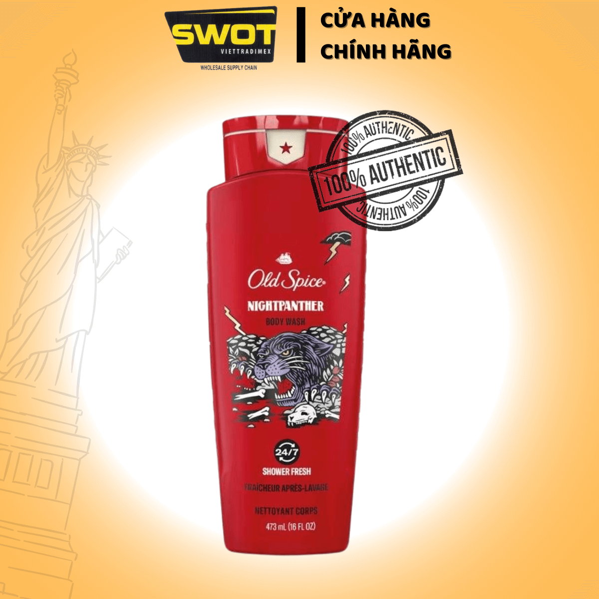 Sữa tắm Nam Old Spice Body Wash Mỹ 532ML, Sữa tắm dạng gel sạch mát da tạo bọt nhiều, hương nam tính - SWOT