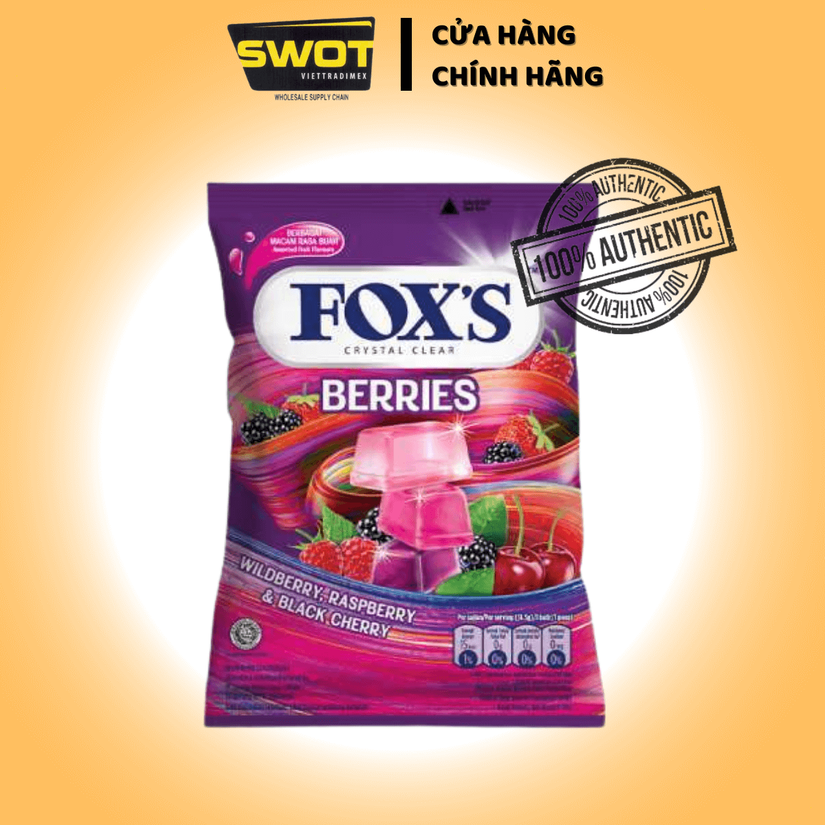 Kẹo trái cây Fox's nhiều vị, kẹo trái cây tự nhiên, an toàn sức khỏe, kẹo thơm, chua ngọt tự nhiên - SWOT