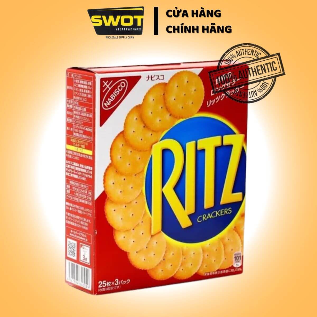 Bánh quy Ritz Nhật Bản / Bánh mặn / Phô mai Bánh cookie Nhật cao cấp, giòn béo thơm ngon hảo hạng, giàu dinh dưỡng - SWOT